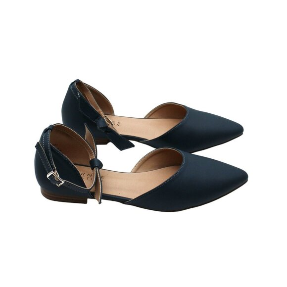 Journee Collection Blue Vielo Flats - Picture 3 of 7